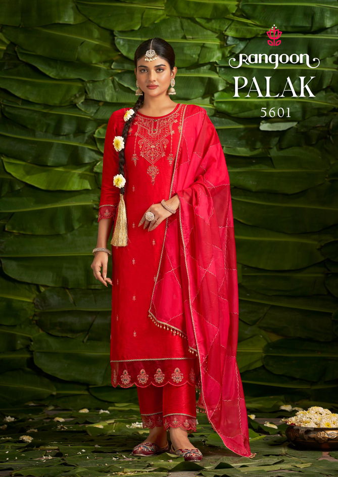 Palak By Rangoon Viscose Fancy Work Kurti With Bottom Dupatta Wholesale Price In Surat